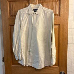 Alain Cigaret - Ivory White - Double Retors Dress Shirt - French Cuff Men’s 44